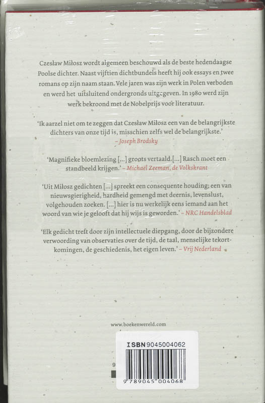 Gedichten achterkant
