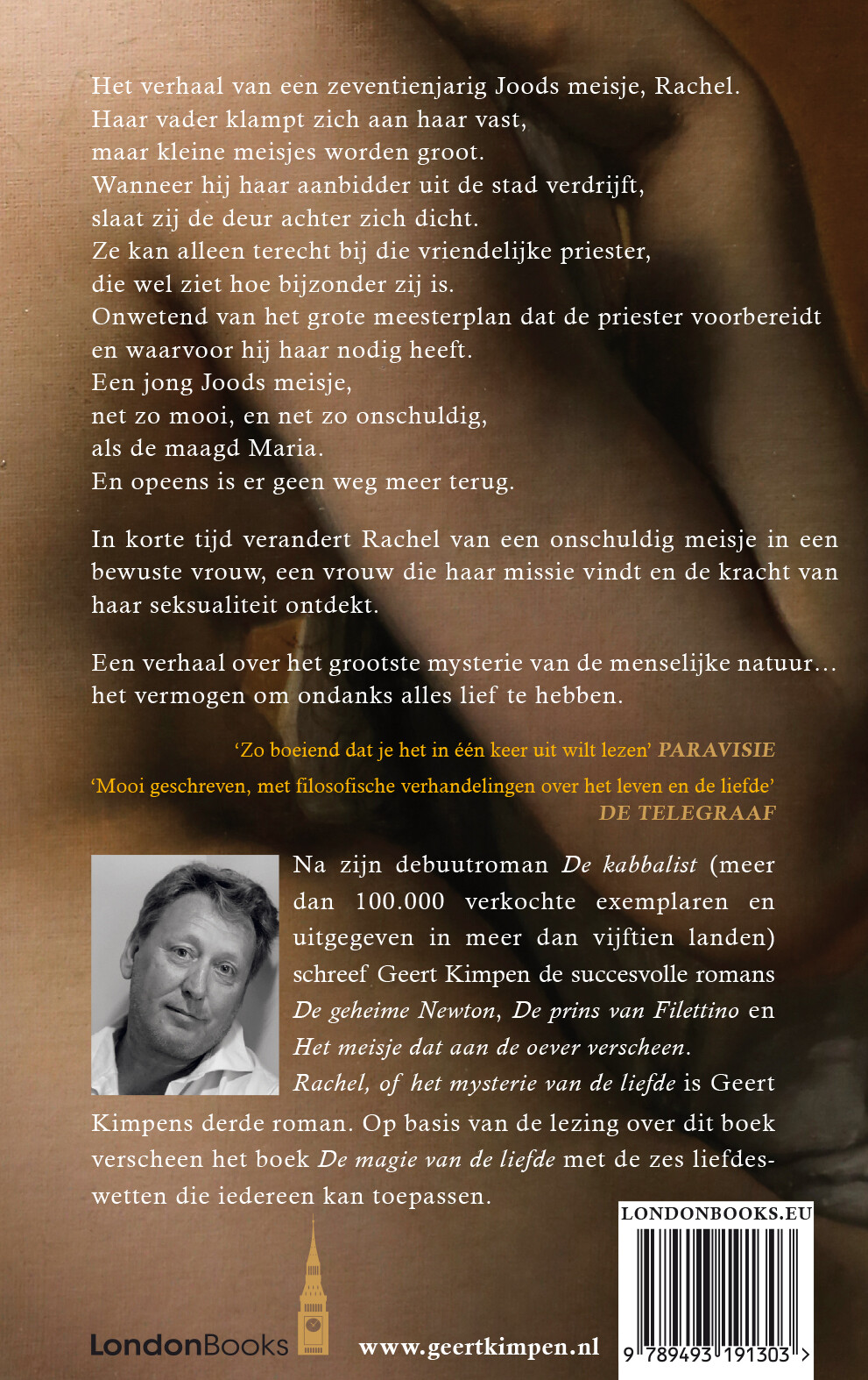 Rachel, of Het mysterie van de liefde achterkant