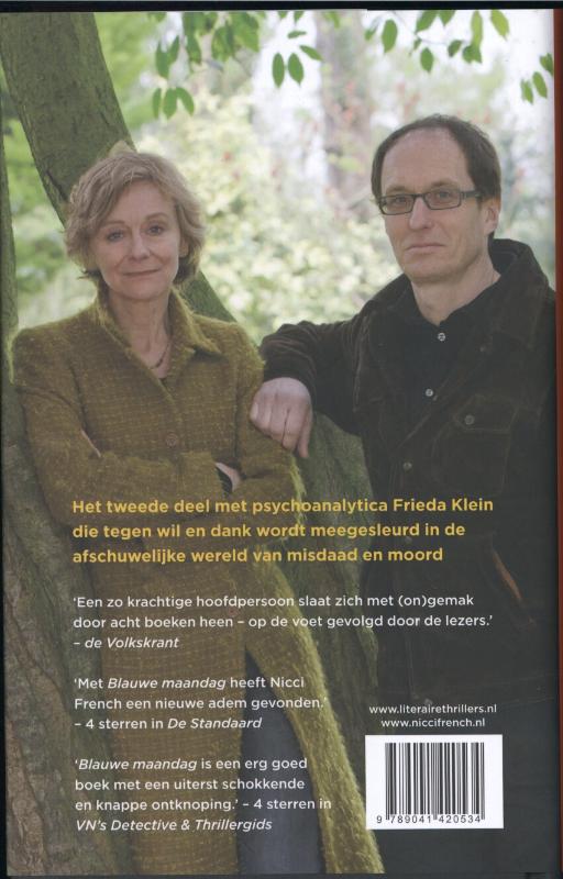 Dinsdag is voorbij / Frieda Klein / 2 Dinsdag is voorbij / Frieda Klein / 2 achterkant