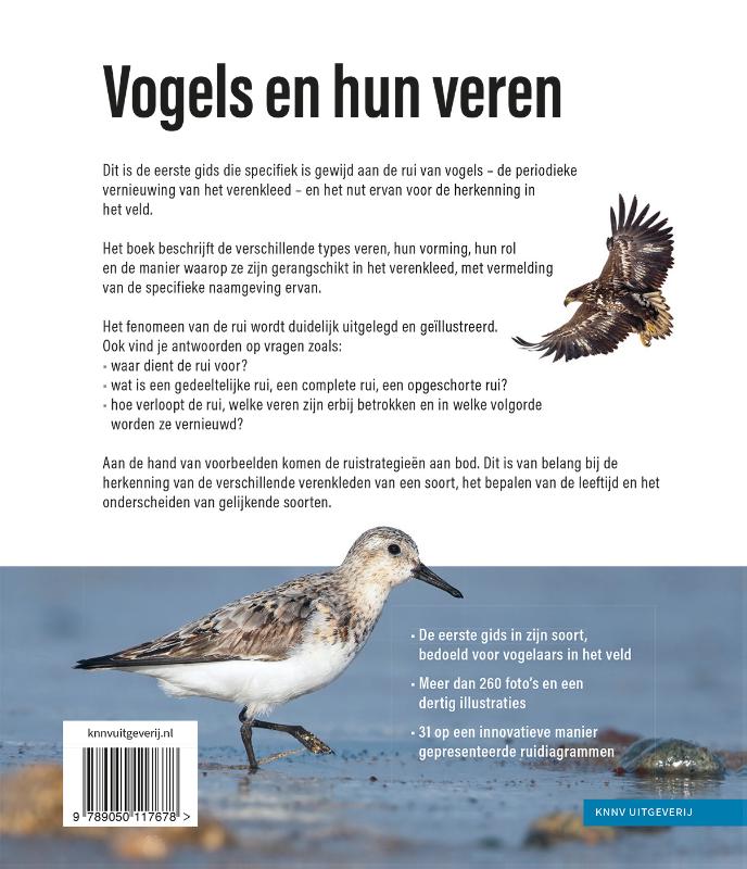 Vogels en hun veren achterkant