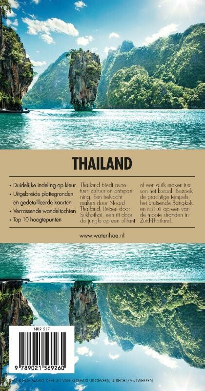 Thailand / Wat & Hoe Reisgids achterkant