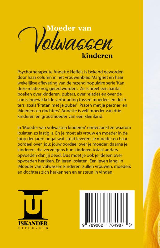 Moeder van volwassen kinderen achterkant