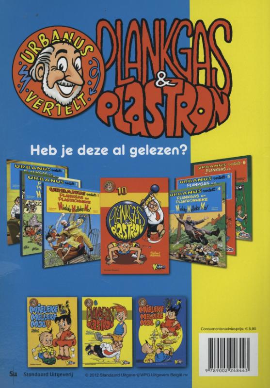 Urbanus vertelt 10 -   Plankgas en plastron achterkant