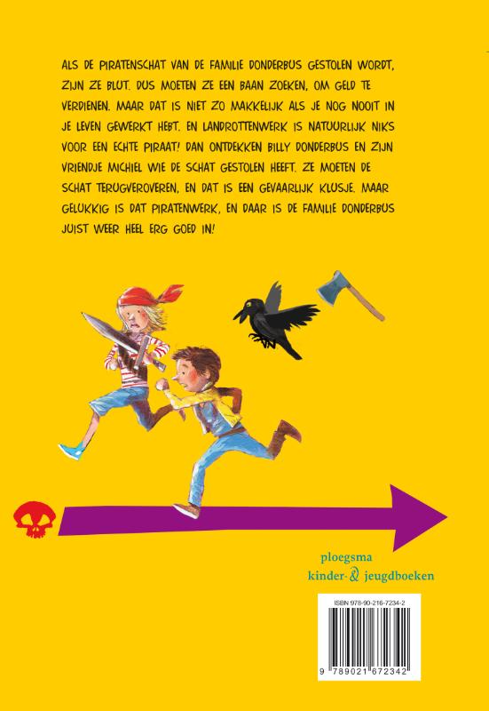 1, 2, 3... enteren! / De piraten van hiernaast achterkant