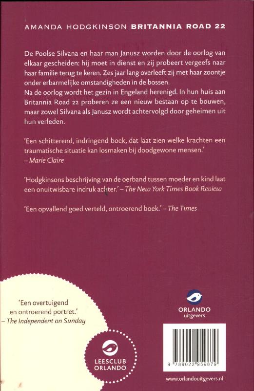 Britannia Road 22 Britannia Road 22 achterkant