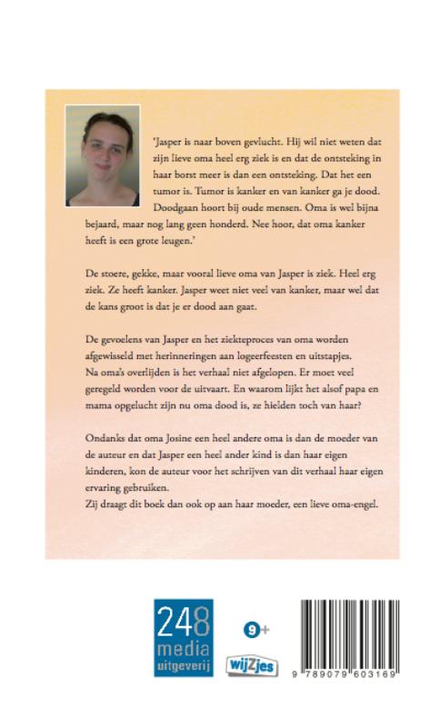 Mijn oma is een engel achterkant