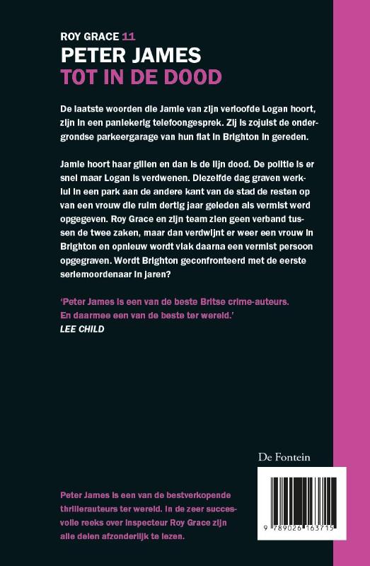 Tot in de dood / Roy Grace / 11 achterkant