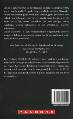 Anna Karenina / Pandora klassiek achterkant