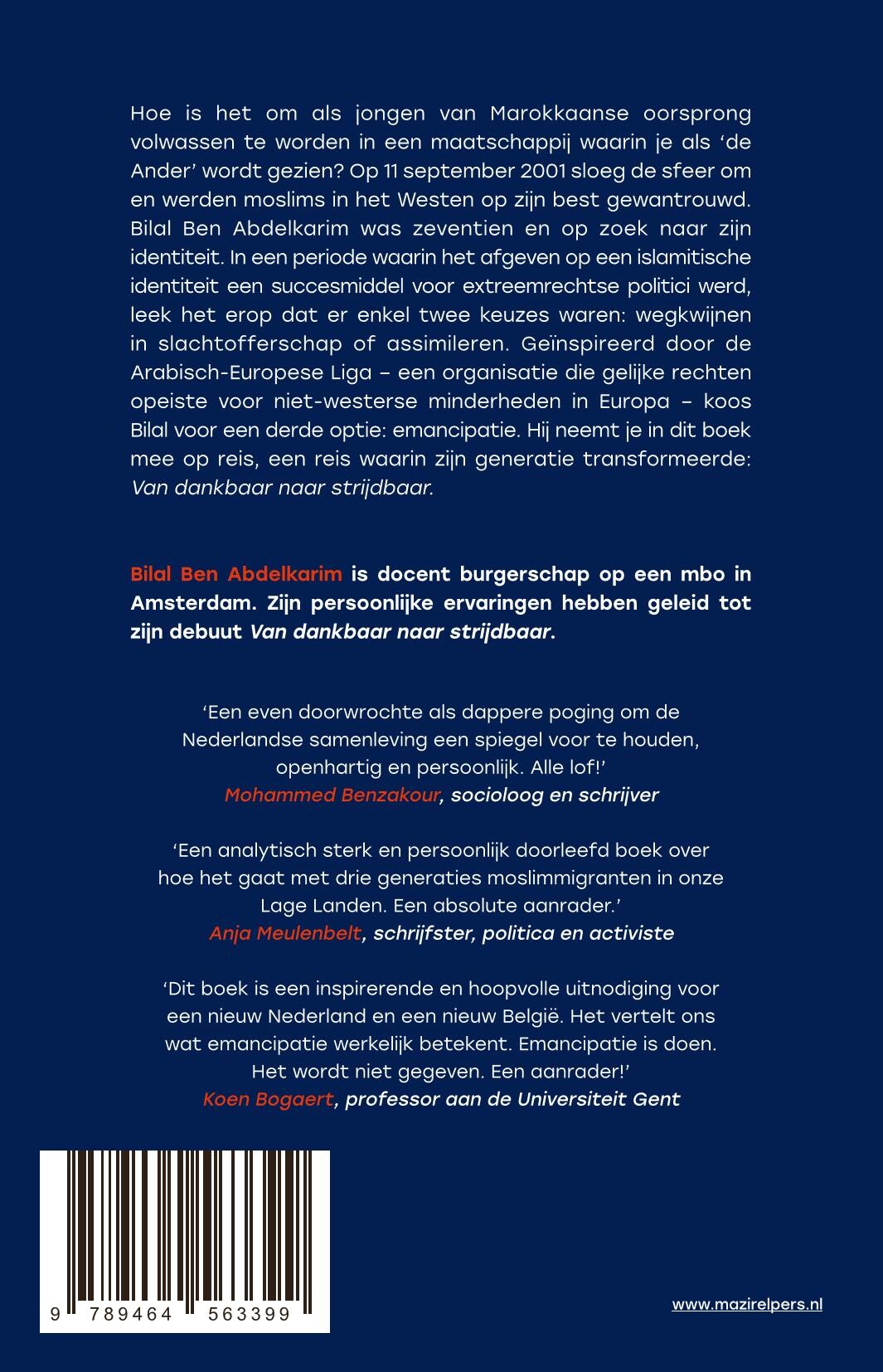Van dankbaar naar strijdbaar achterkant
