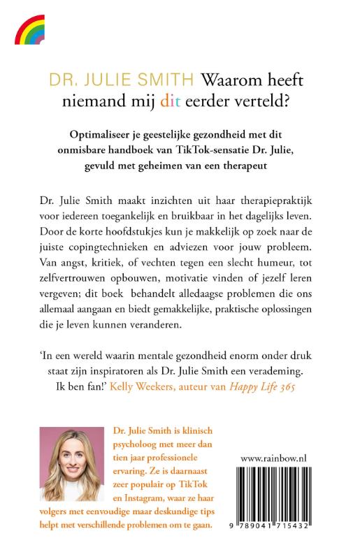 Waarom heeft niemand me dit eerder verteld? / Rainbow pocketboeken / 1532 achterkant