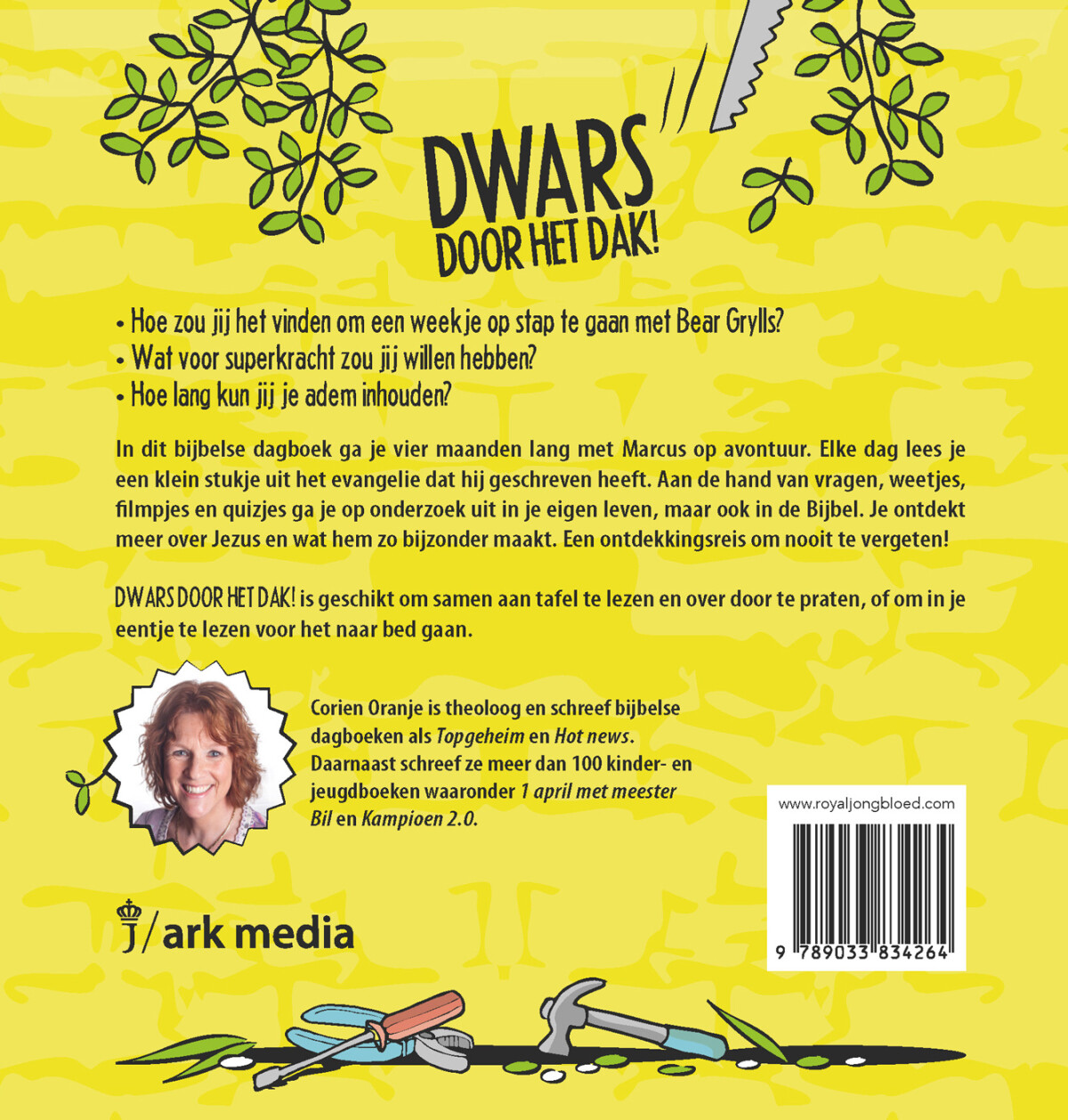 Dwars door het dak! achterkant