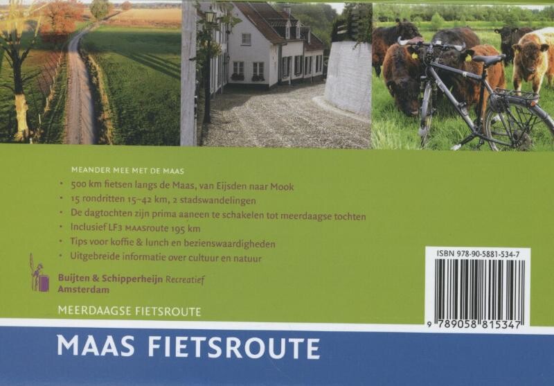 Maas fietsroute achterkant