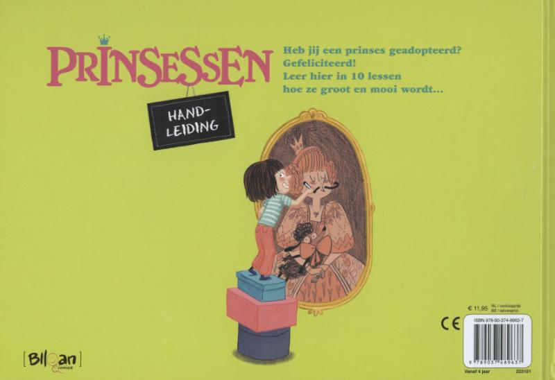 Prinsessen handleiding achterkant