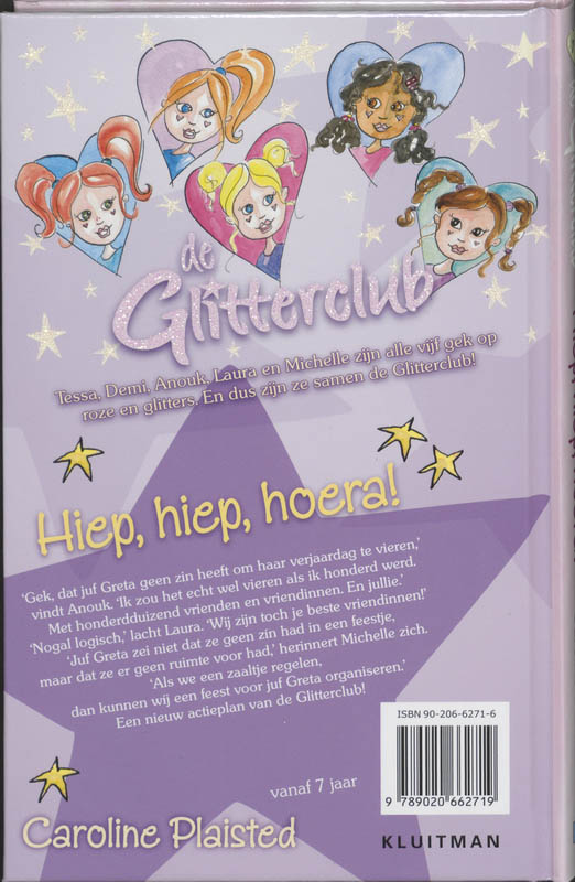 Hiep, hiep, hoera! / De Glitterclub achterkant