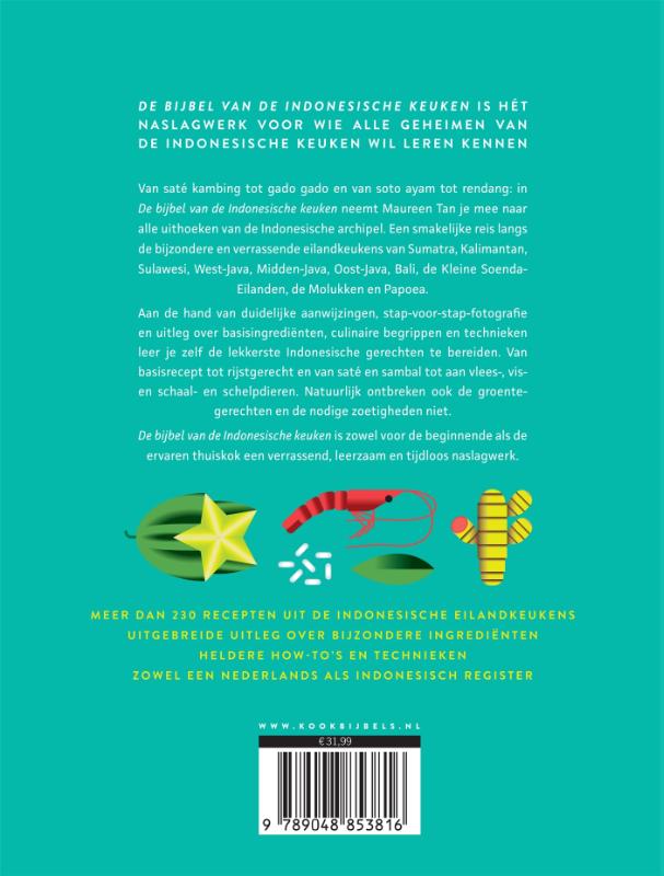 De bijbel van de Indonesische keuken achterkant