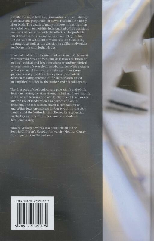 End-of-life decisions in Dutch neonatal intensive care units achterkant