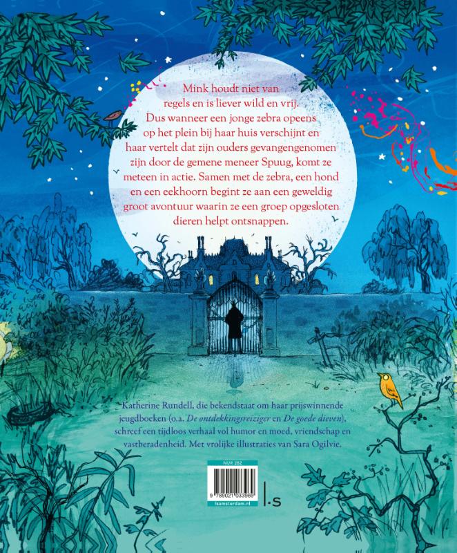 De geweldige zebra ontsnapping achterkant