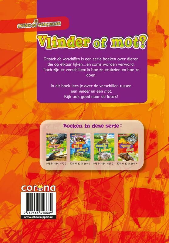 Vlinder of mot? / Ontdek de verschillen achterkant