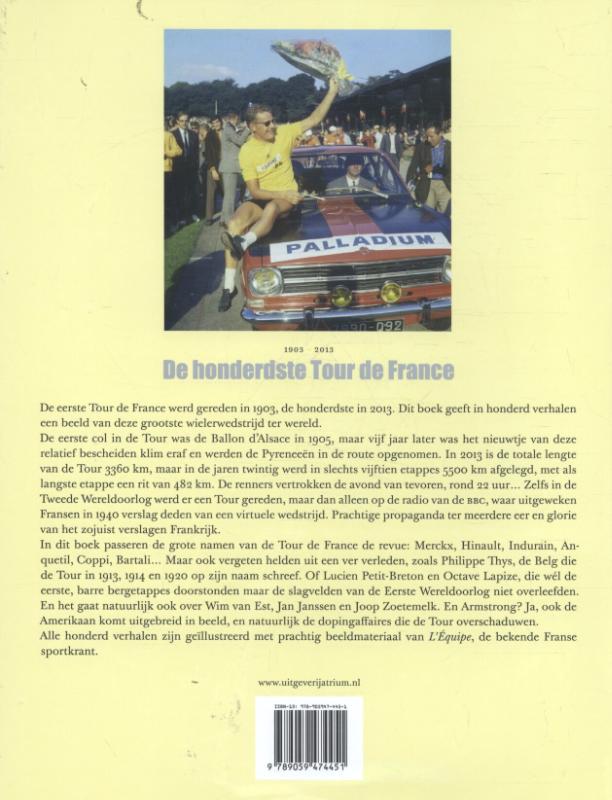 De honderdste Tour de France achterkant