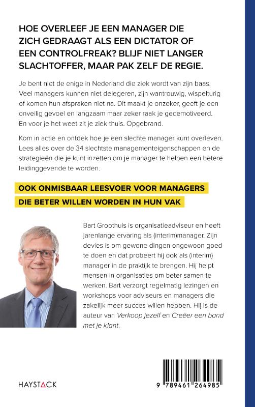 Ziek van je baas? achterkant