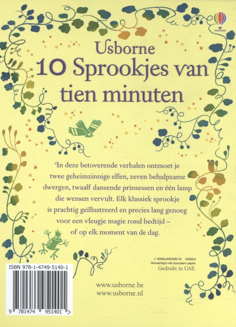 10 Sprookjes van tien minuten achterkant