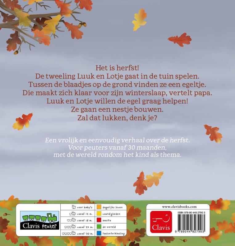 Het is herfst! / Luuk en Lotje achterkant