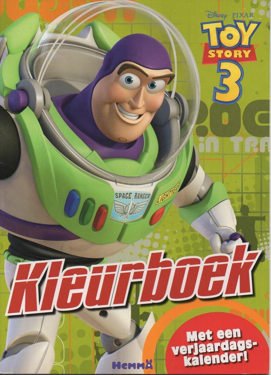 KLEUR BOEK MET EEN VERJAARDAGSKALENDER ! - DISNEY TOY STORY 3