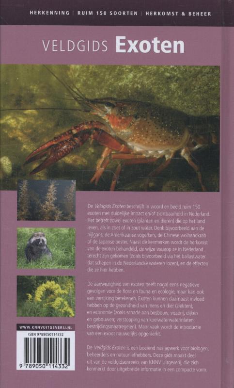 Veldgids Exoten / Veldgids achterkant