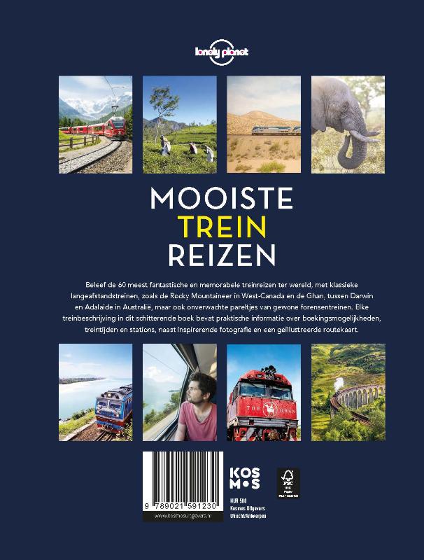 Lonely Planet - Mooiste treinreizen / Lonely Planet achterkant
