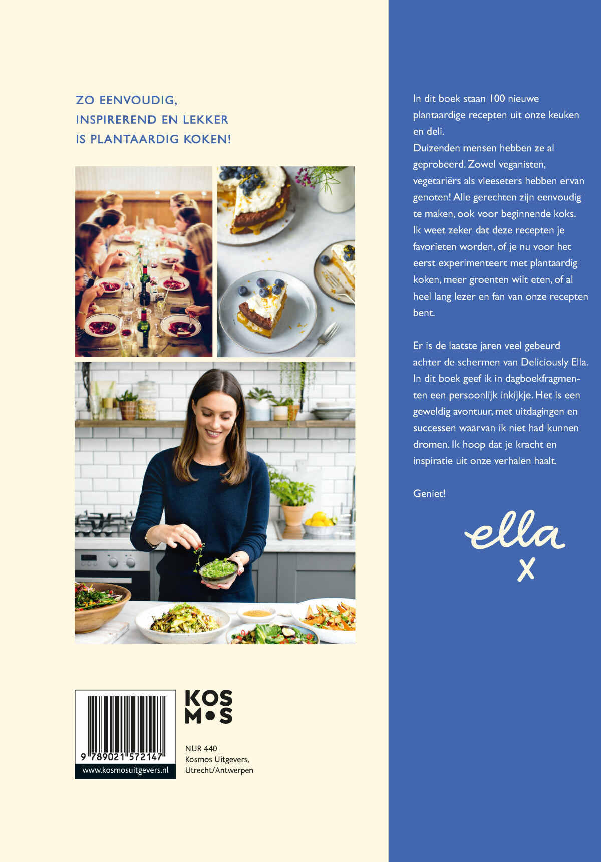 Het plantaardige kookboek / Deliciously Ella achterkant