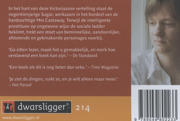 Lelieblank, scharlakenrood / Dwarsligger / 214 Lelieblank, scharlakenrood / Dwarsligger / 214 achterkant