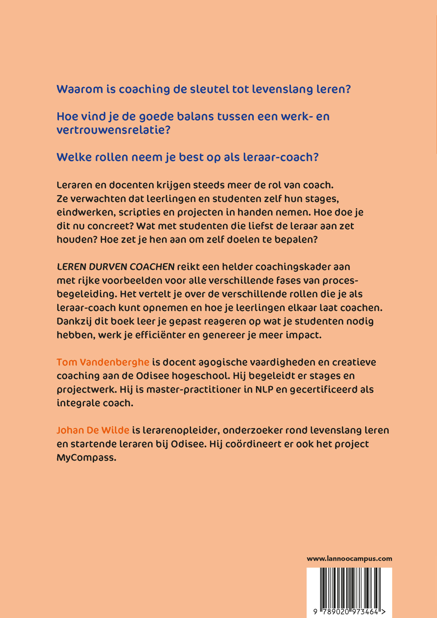 Leren durven coachen achterkant