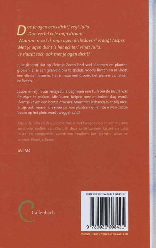 Jasper & Julia en de geheime tuin / Pleintje Zeven / 2 Jasper & Julia en de geheime tuin / Pleintje Zeven / 2 achterkant
