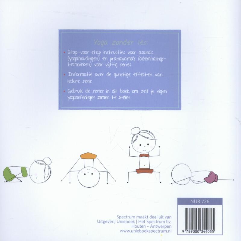 Yoga zonder les Yoga zonder les achterkant