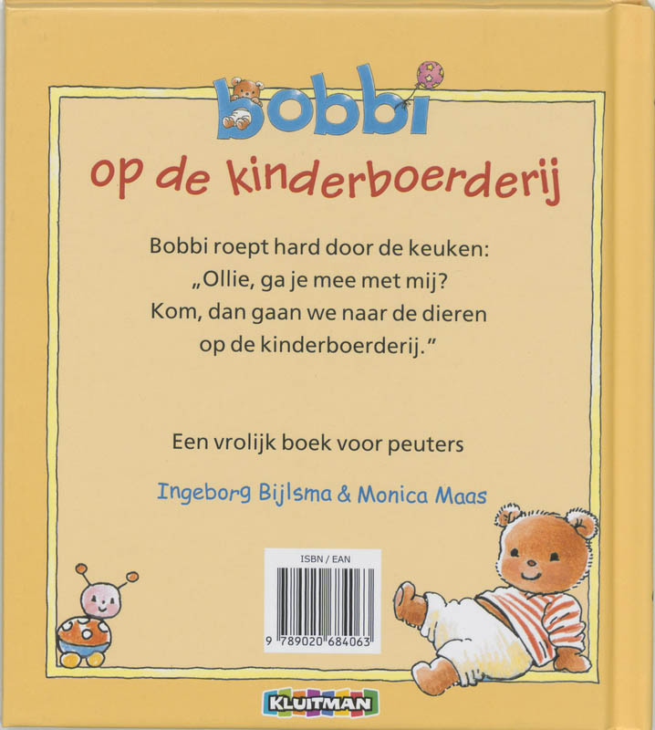 Bobbi op de kinderboerderij achterkant