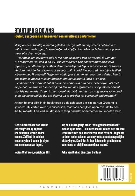 Startups en downs achterkant