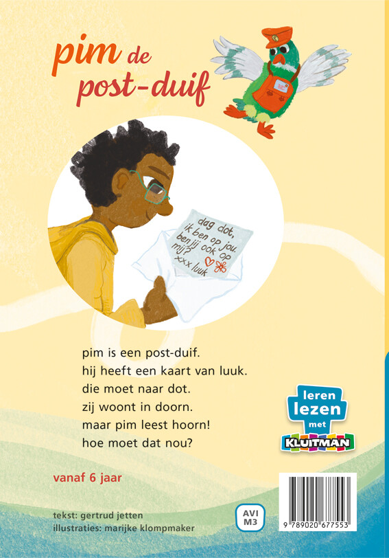 Pim de postduif / Pim de postduif achterkant