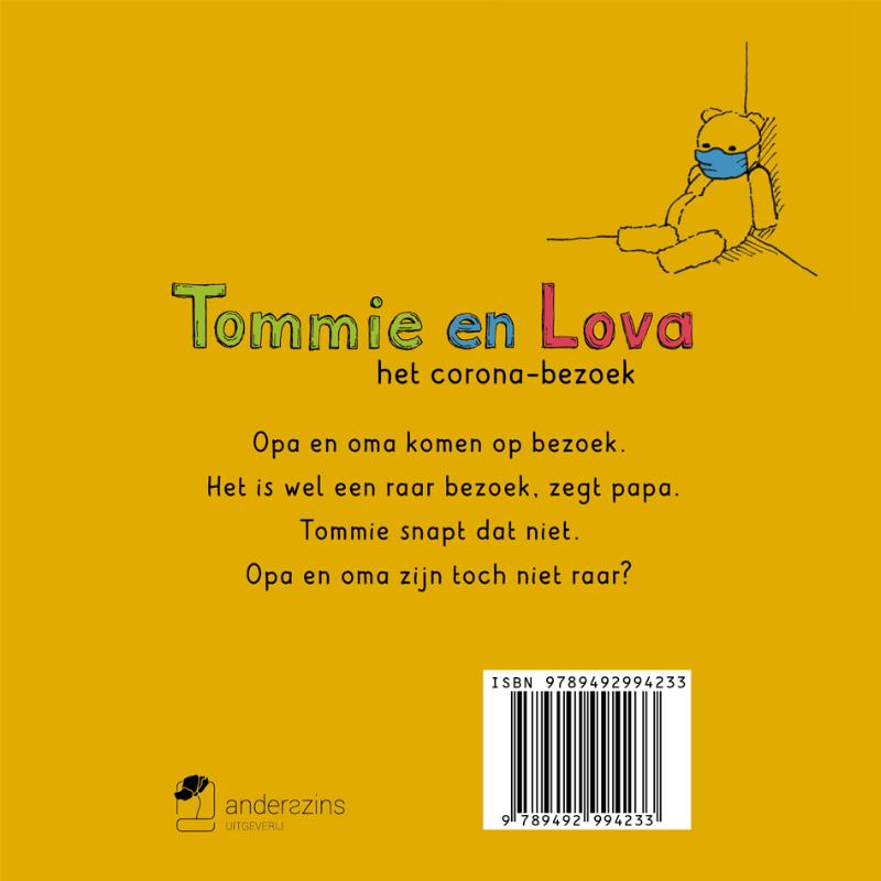 Tommie en Lova het corona-bezoek achterkant