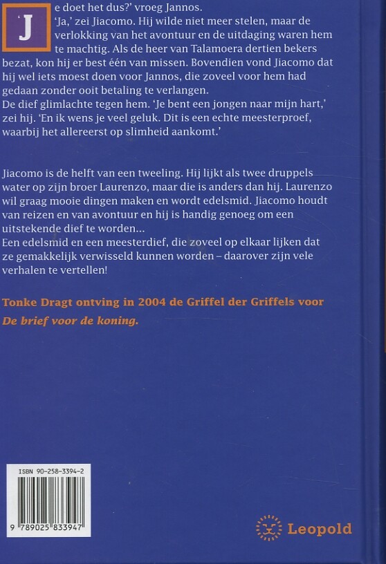 Verhalen van de tweelingbroers / Spanning en avontuur achterkant