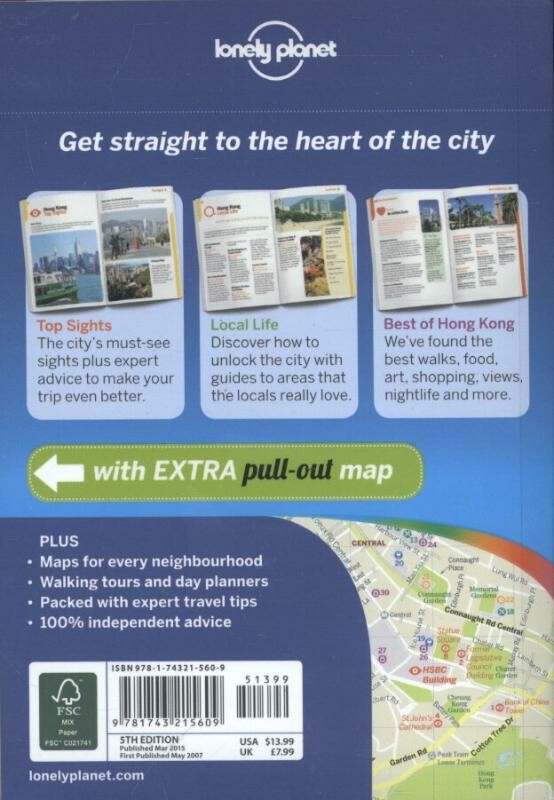 Lonely Planet Pocket Hong Kong dr 5 achterkant