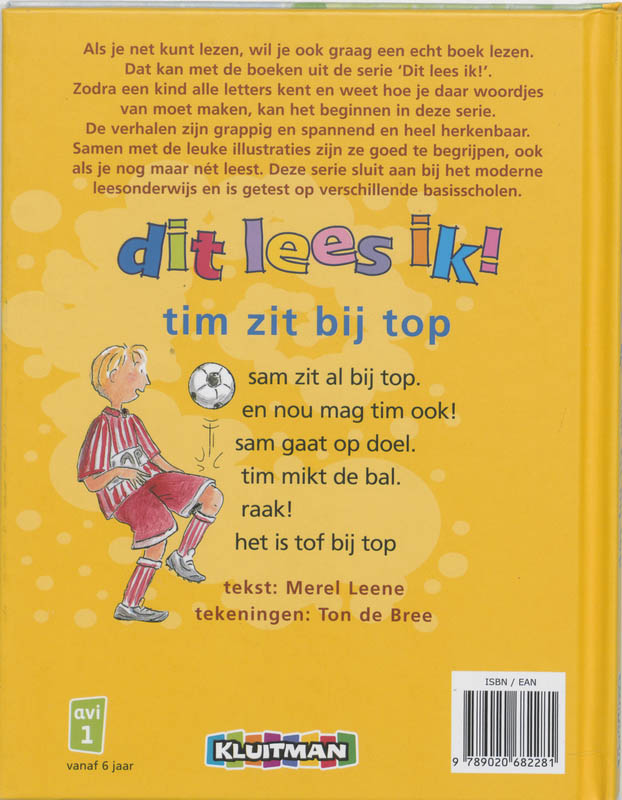 Tim zit bij top / Dit lees ik! achterkant