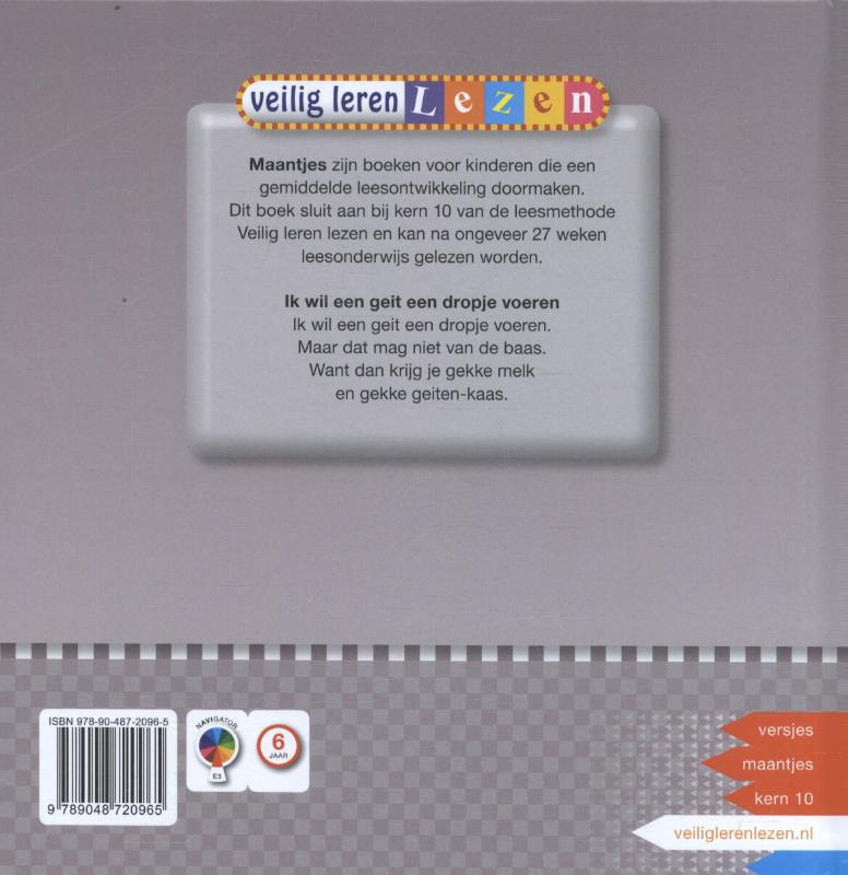 Ik wil een geit een dropje voeren Ik wil een geit een dropje voeren achterkant