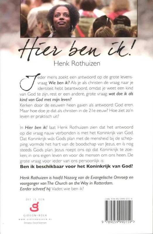 HIER BEN IK Hier ben ik! achterkant