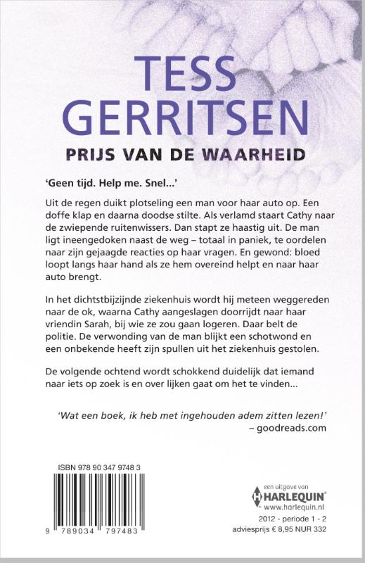 Tess Gerritsen Specials 2 - Prijs van de waarheid achterkant