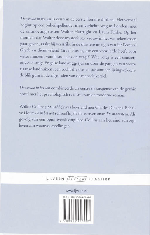 De vrouw in het wit / L.J. Veen klassiek achterkant