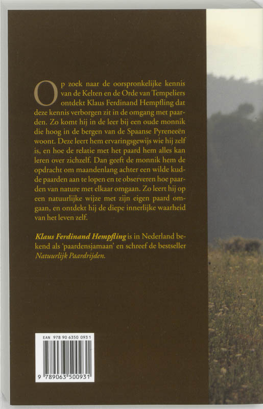 De boodschap van de paarden achterkant