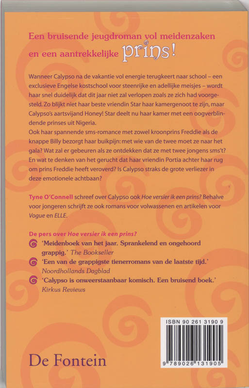Hoe verover ik een prins / De kronieken van Calypso / 2 achterkant