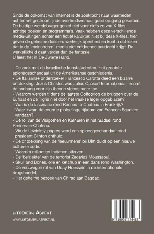 De Zwarte Hand / 1 / De Zwarte Hand / 1 De Zwarte Hand / 1 / De Zwarte Hand / 1 achterkant