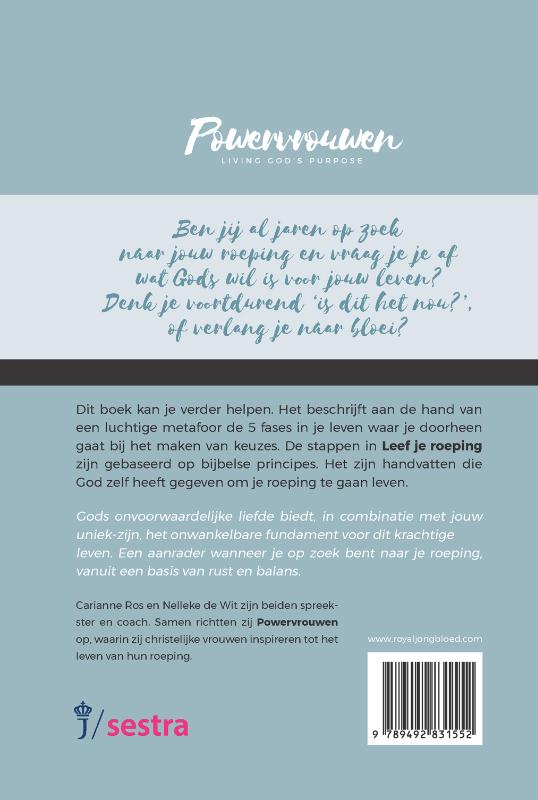 Leef je roeping / Powervrouwen achterkant
