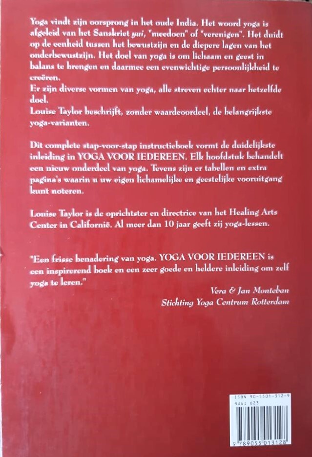 YOGA VOOR IEDEREEN achterkant
